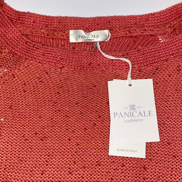 Panicale Coral Sequins Wool Silk Cashmere Sweater - Picture 5 of 8